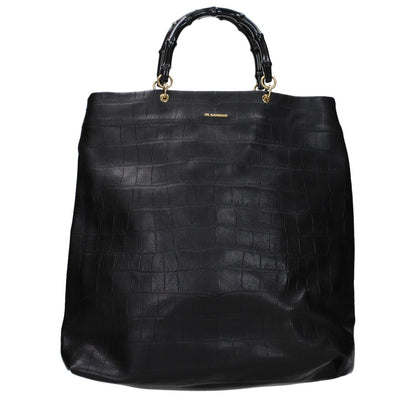 Jil Sander Black Leather Handbag