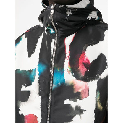 Alexander McQueen Graffiti-print Hooded Windbreaker Jackets