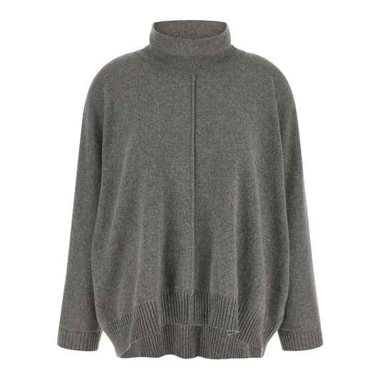 Alberta Ferretti Gray Cashmere Cardigan
