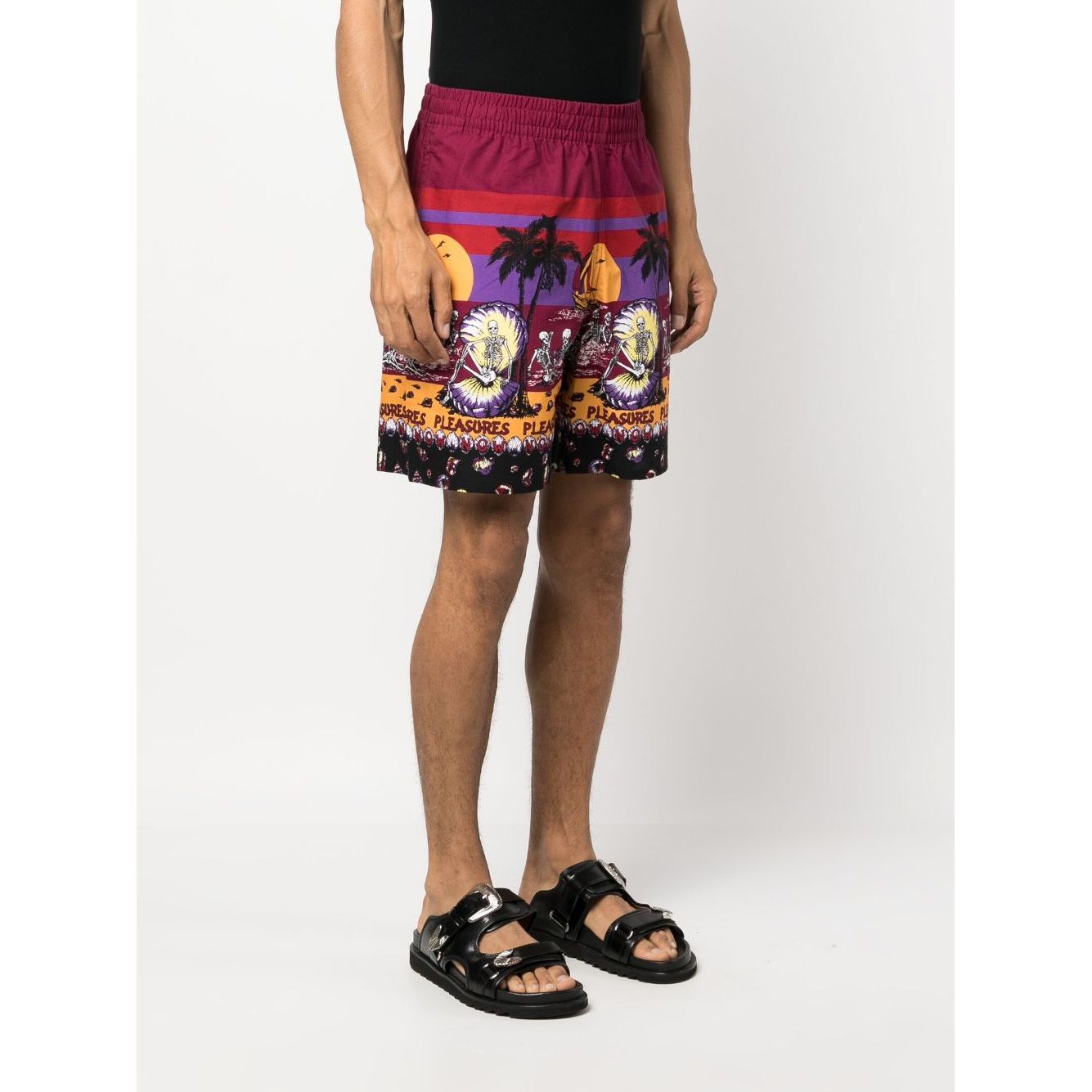 Pleasures Shorts Bordeaux
