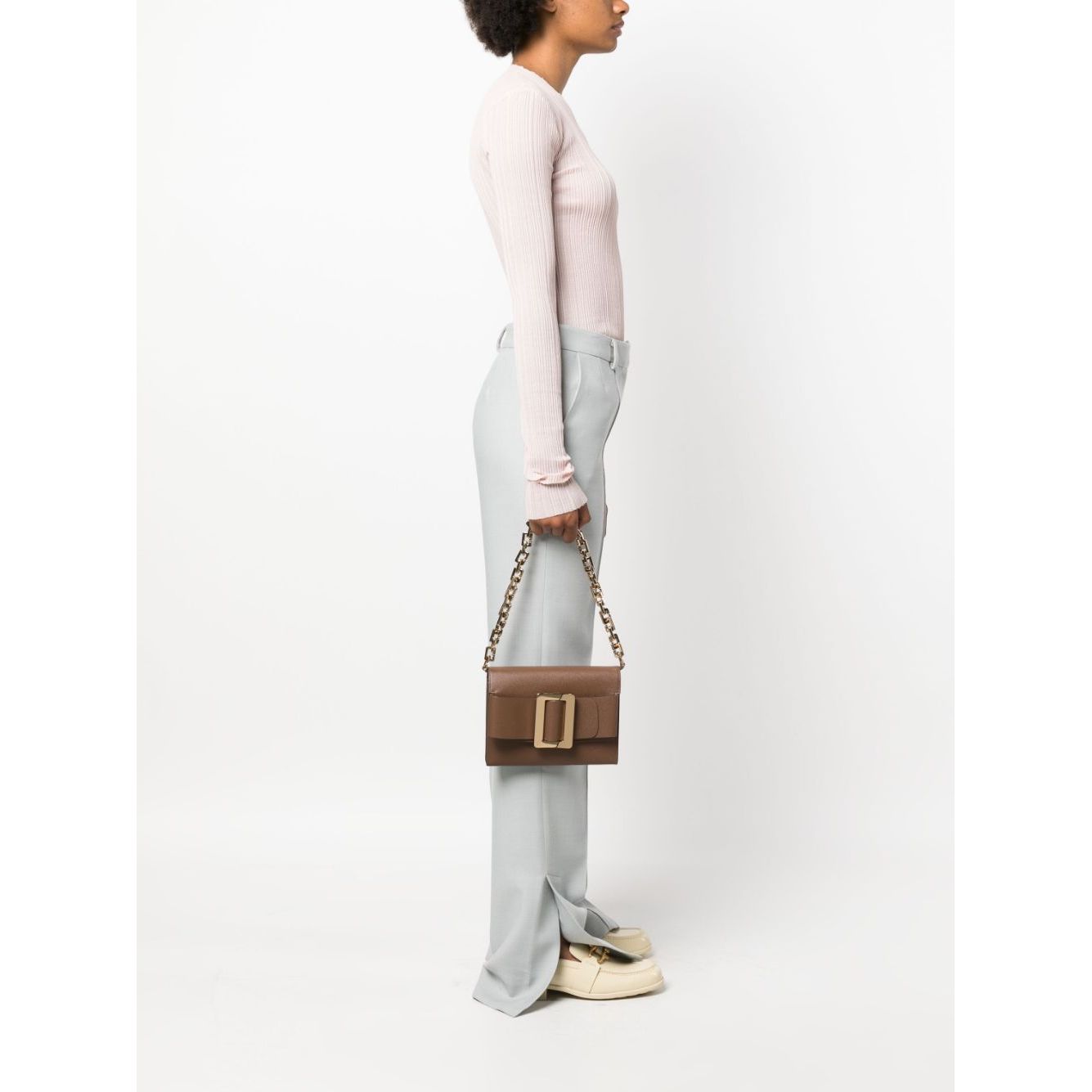 Boyy Buckle Travel Case Epsom Leather Handbag