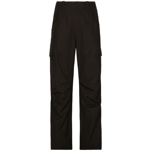 Dolce & Gabbana Cargo With Logo Plaque Trousers