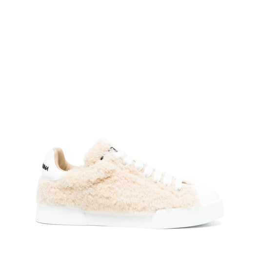 Dolce & Gabbana leather sneakers with embossed logo