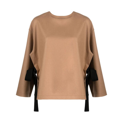 Erika Cavallini Semi-Couture Top Camel