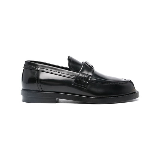 Alexander McQueen logo-plaque Leather Loafers