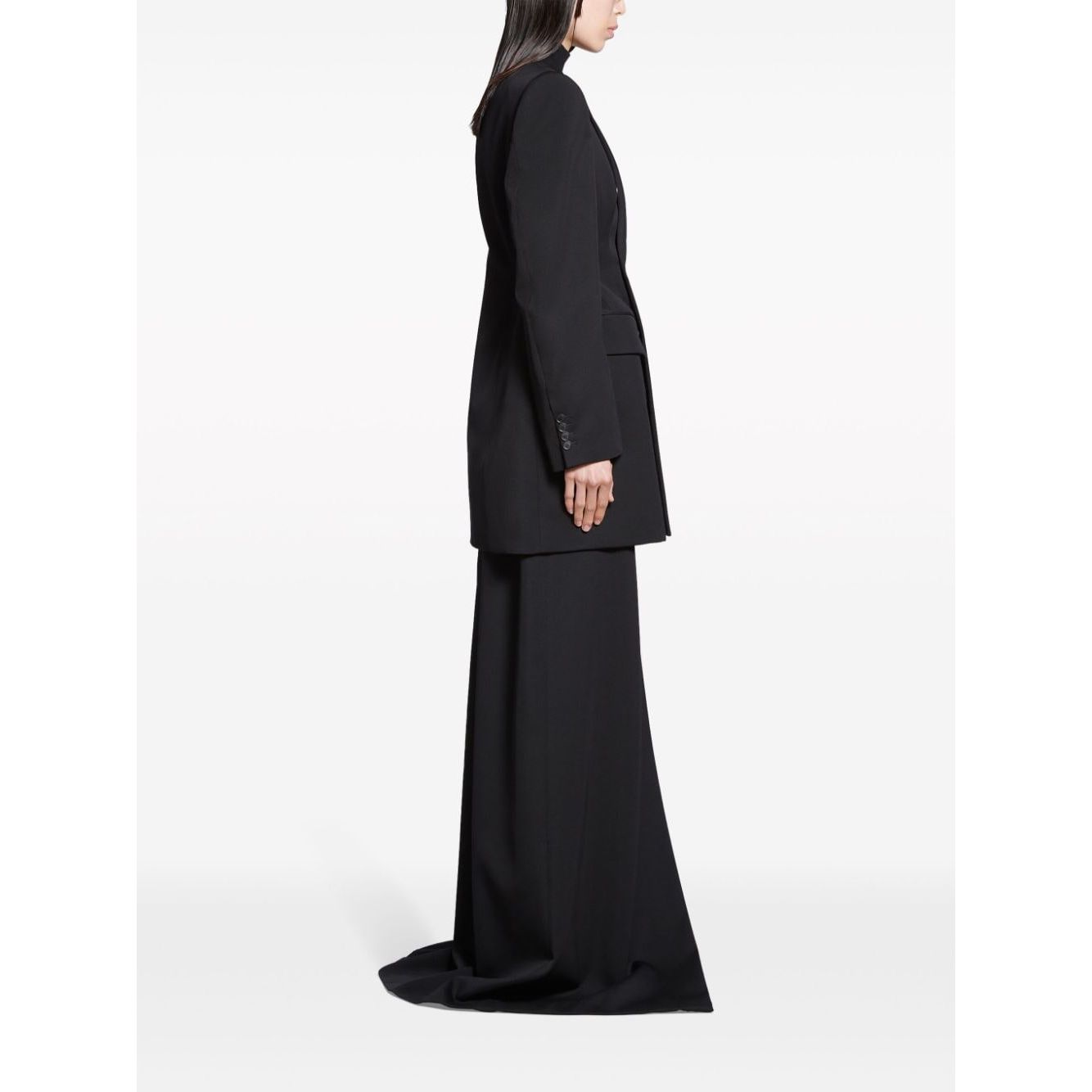 Balenciaga Hourglass Virgin Wool Double-breasted Blazer 768891TPT241000