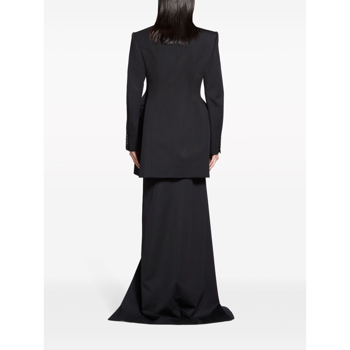 Balenciaga Hourglass Virgin Wool Double-breasted Blazer 768891TPT241000