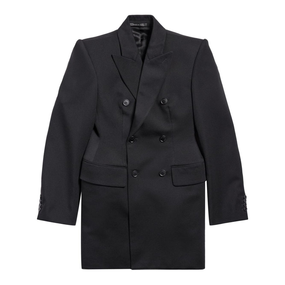 Balenciaga Hourglass Virgin Wool Double-breasted Blazer 768891TPT241000