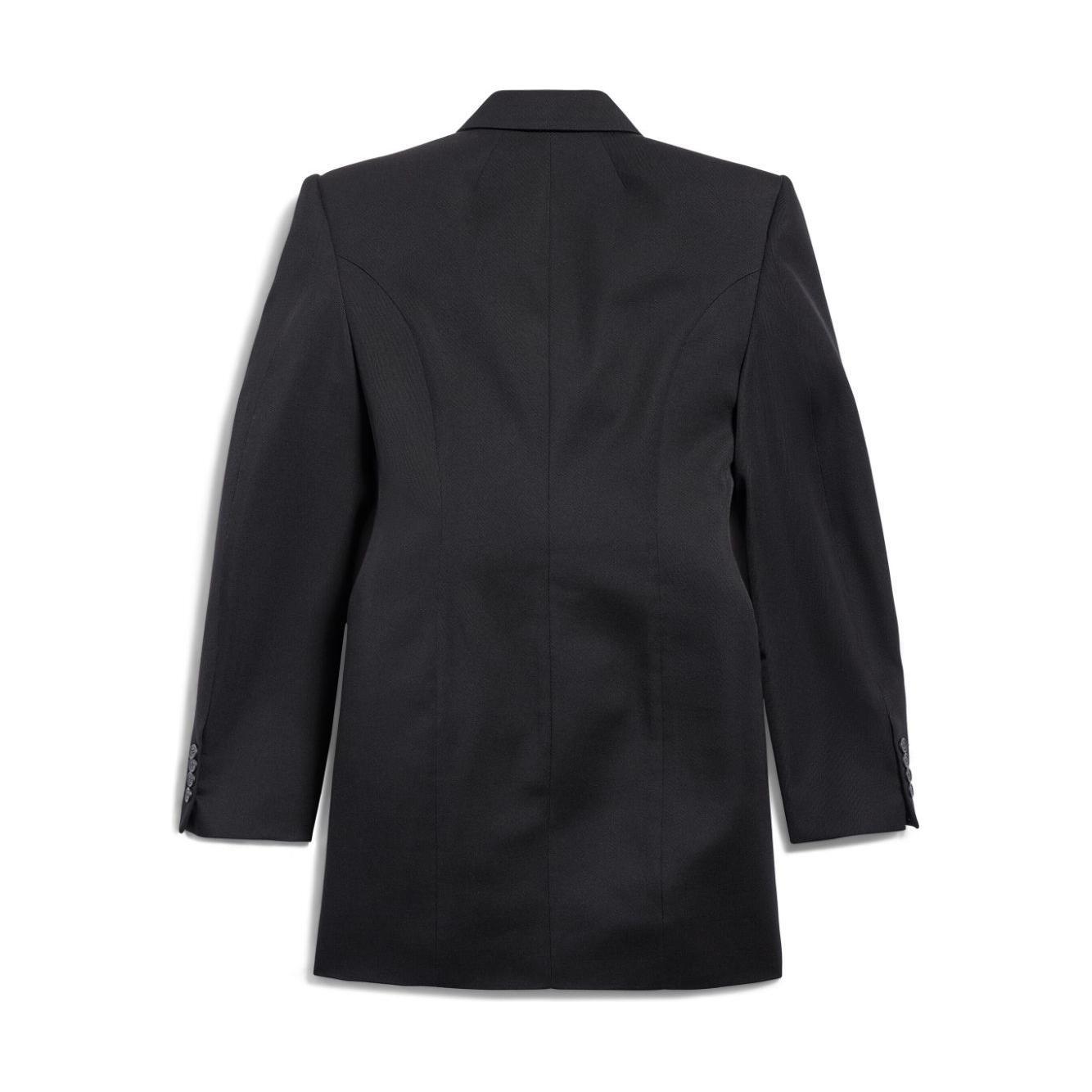 Balenciaga Hourglass Virgin Wool Double-breasted Blazer 768891TPT241000