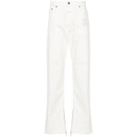 Off White 90's Logo Skate straight-leg jeans OMYA177S24DEN0010202