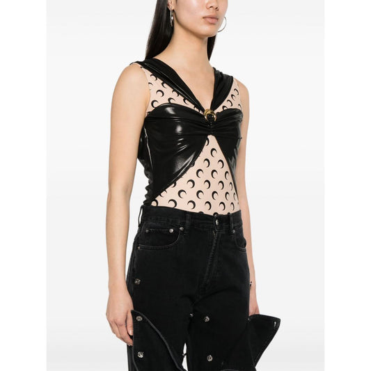 MARINE SERRE Top Black WTO393RJER0015BK99