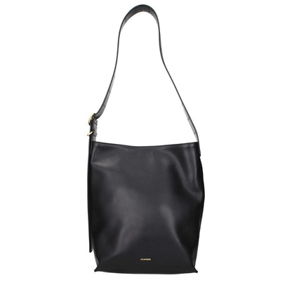 Jil Sander Black Leather Crossbody Bag