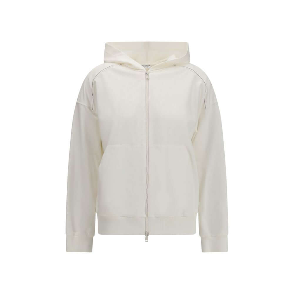 Brunello Cucinelli White Cotton Sweatshirt
