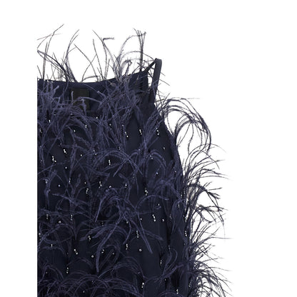 PINKO Blue Polyester Short Dress