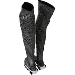 Dolce & Gabbana Gray Leopard High Top Sneakers Booties Shoes LA6442-35