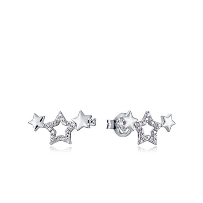 VICEROY JEWELS Mod. 13074E000-30 lady earrings in silver with star design and quartz movement, water resistant, in official packaging
