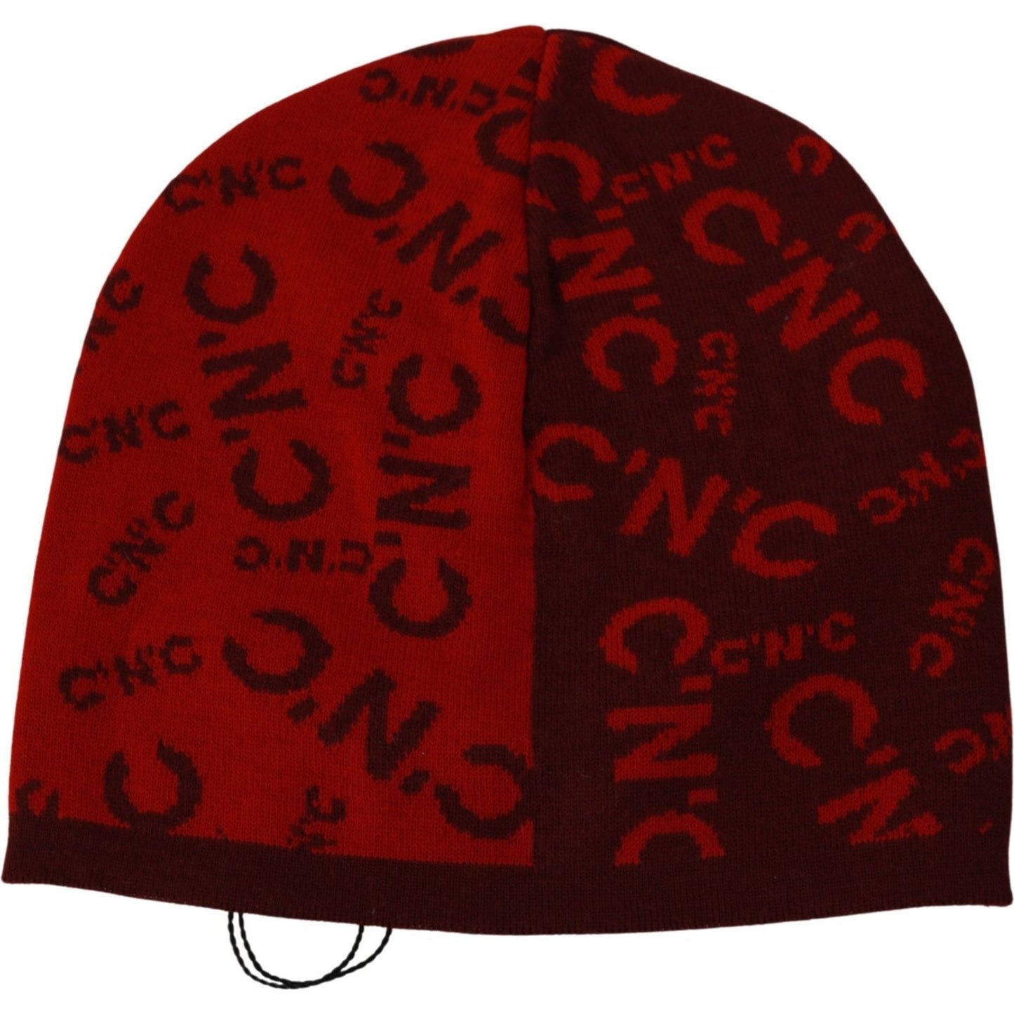 Costume National Red Wool Blend Branded Beanie Hat Beanie Hat