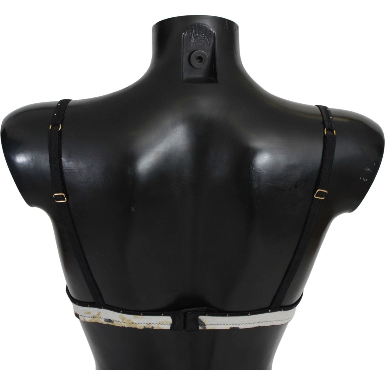 حمالة صدر بيضاء أنيقة من Just Cavalli مع تفاصيل الشعار