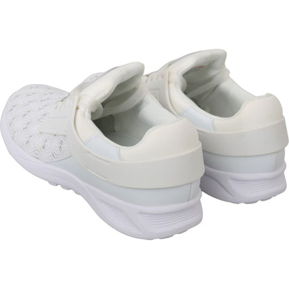 Philipp Plein White Polyester Casual Sneakers Shoes WOMAN SNEAKERS