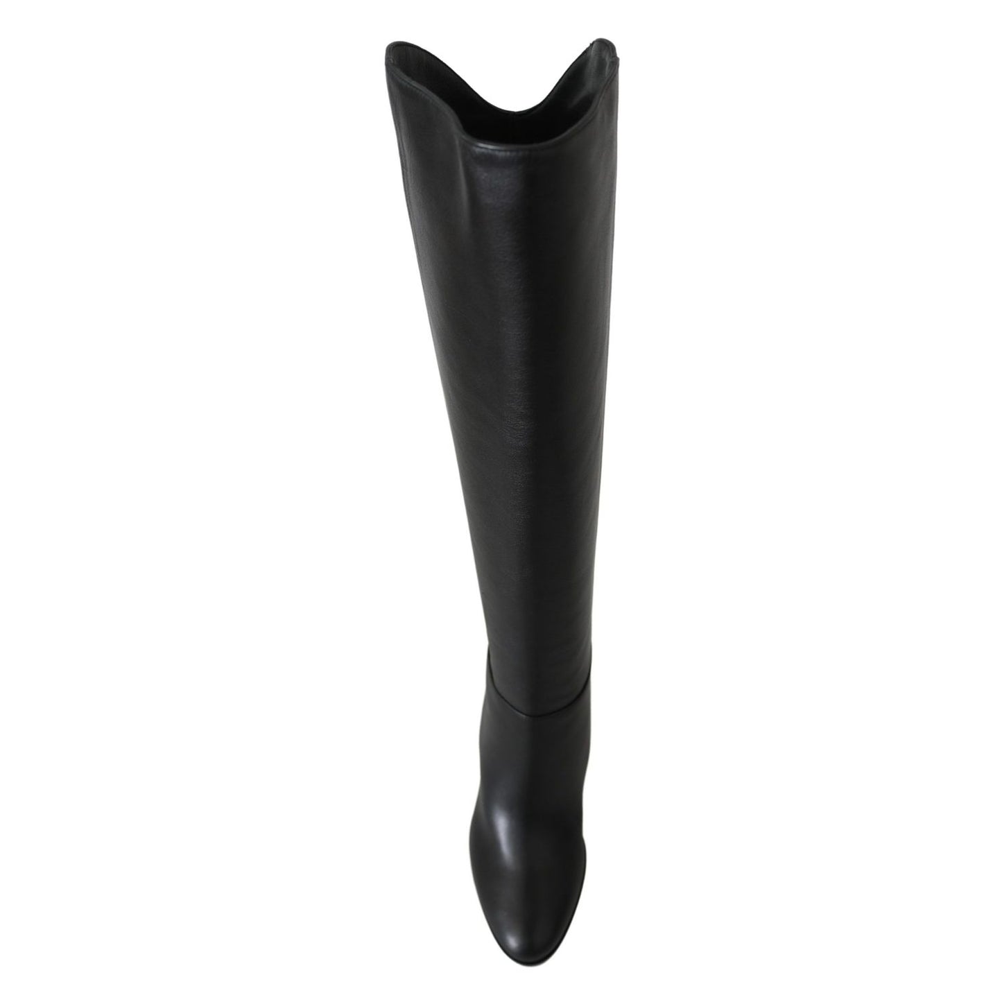 Jimmy Choo Elegant Black Calf Leather Heeled Boots