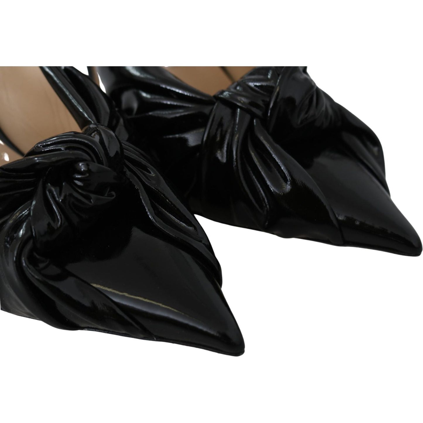 Jimmy Choo Elegant Black Leather Pointed Toe Pumps Shoes