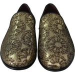 Dolce & Gabbana Gold Bordeaux Loafers Slides Dress Shoes Dolce & Gabbana Dark Slate Gray