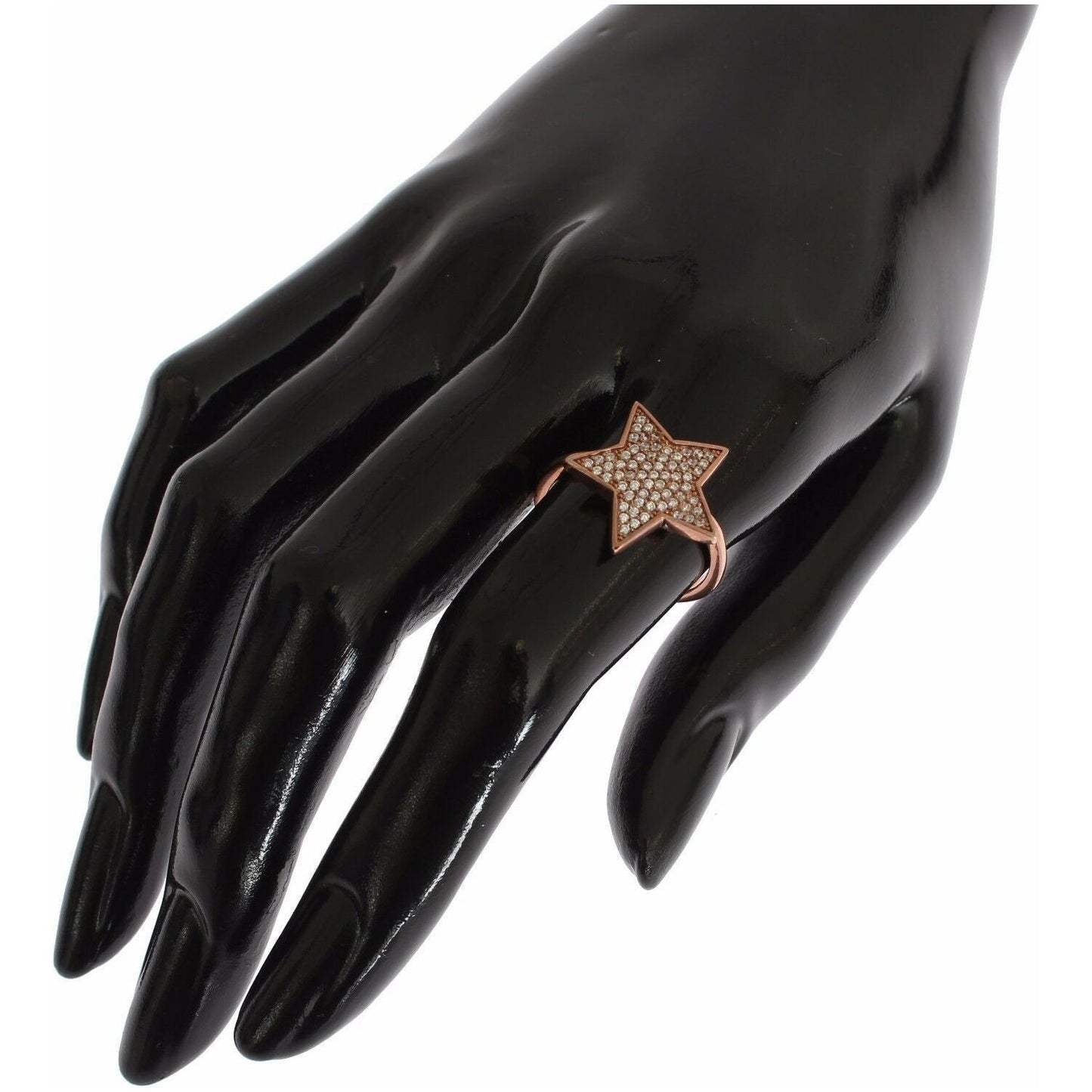 Nialaya Womens Clear CZ Star 925 Silver Ring SIG19101-US5