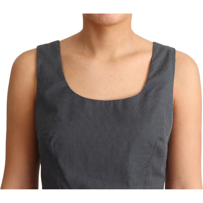 Dolce & Gabbana Black Polka Dotted Cotton A-Line Dress