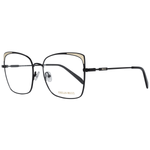 Emilio Pucci Black Women Glasses Frame, full-rim metal with branded case, lenses width 55mm, temples length 140mm.