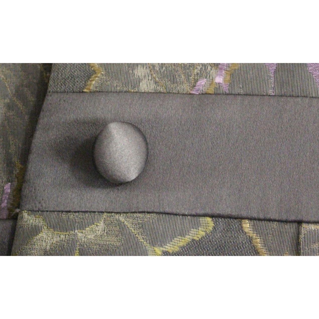 别致的丝绸花卉单扣西装外套