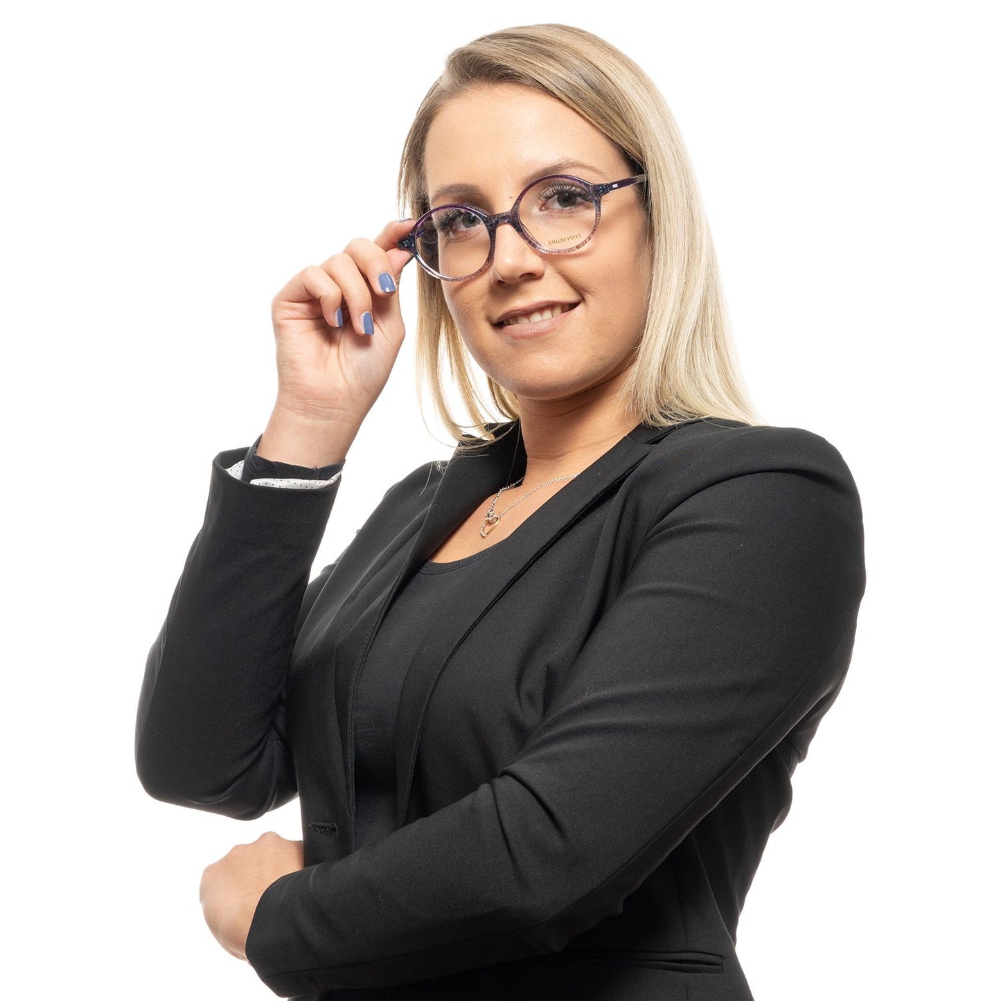 Emilio Pucci Purple Plastic Glasses (Frames)