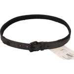 Ermanno Scervino Classic Black Leather Belt with Buckle Fastening Ermanno Scervino Light Gray