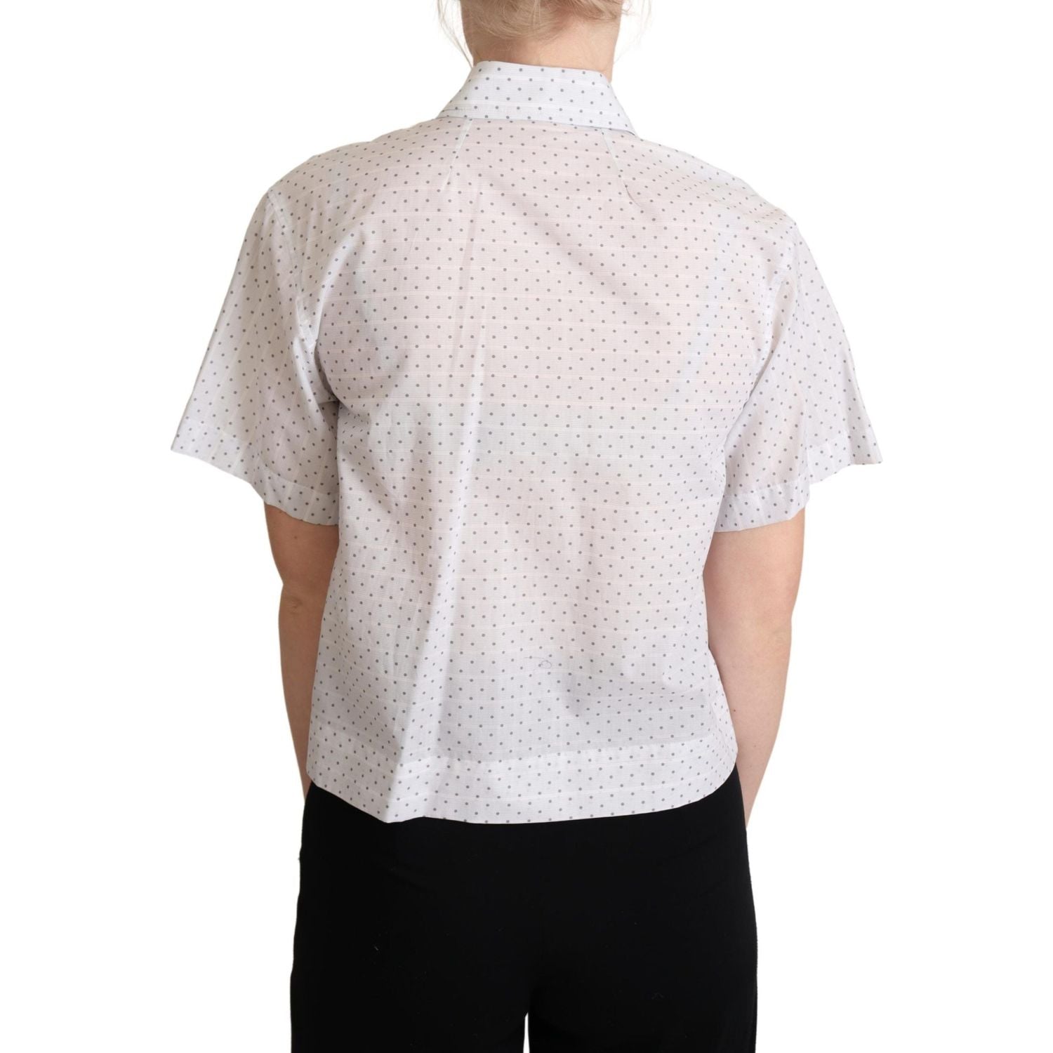 优雅圆点棉质 Polo 衫