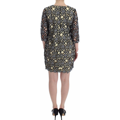 Lanre Da Silva Ajayi Black Cream Sheath Dress Shift Mini Dress WOMAN DRESSES