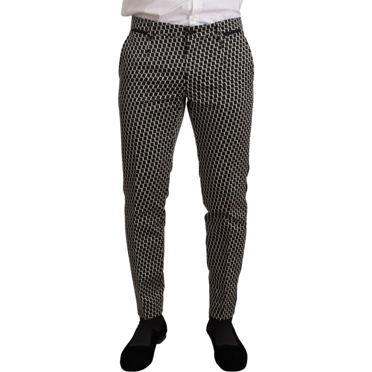Dolce & Gabbana Black White Check 3 Piece Set MARTINI Suit