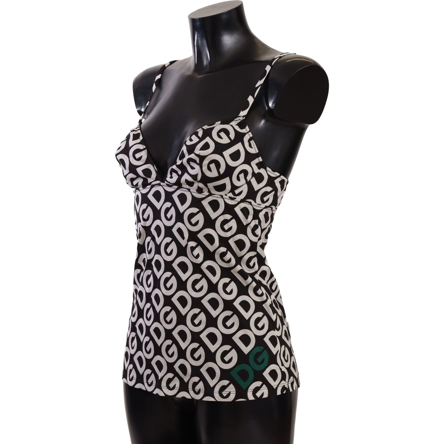 قميص داخلي من دولتشي آند غابانا شيك مطبوع عليه شعار