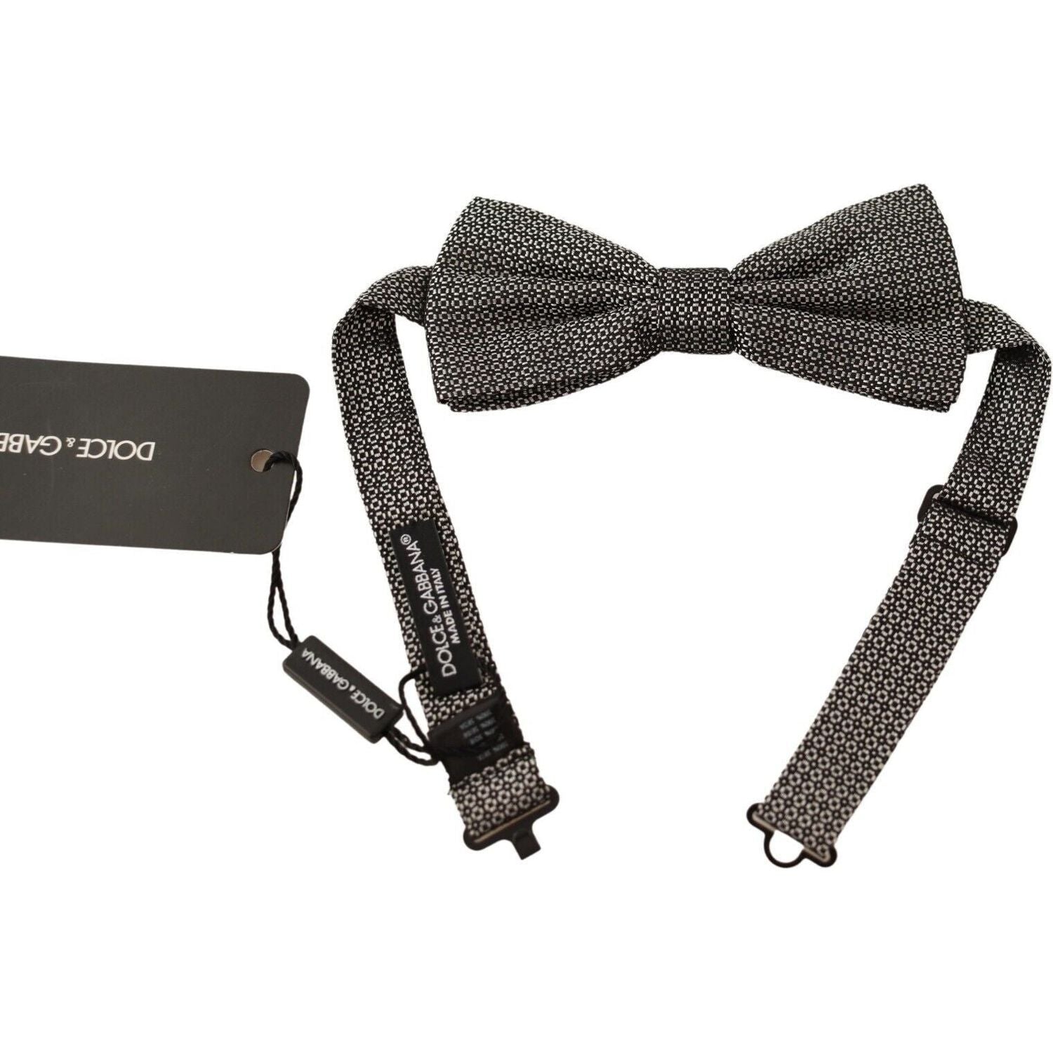 Dolce & Gabbana Multicolor Patterned Adjustable Neck Papillon Bow Tie