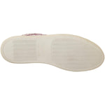 HIDE & JACK Chic White & Burgundy Mid-Cut Leather Sneakers MAN SNEAKERS HIDE & JACK Gray