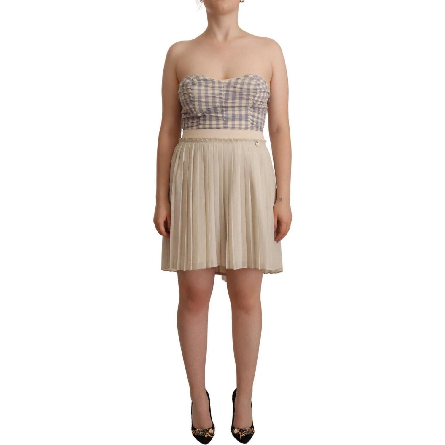 فستان Guess Chic Beige بدون حمالات بتصميم A Line