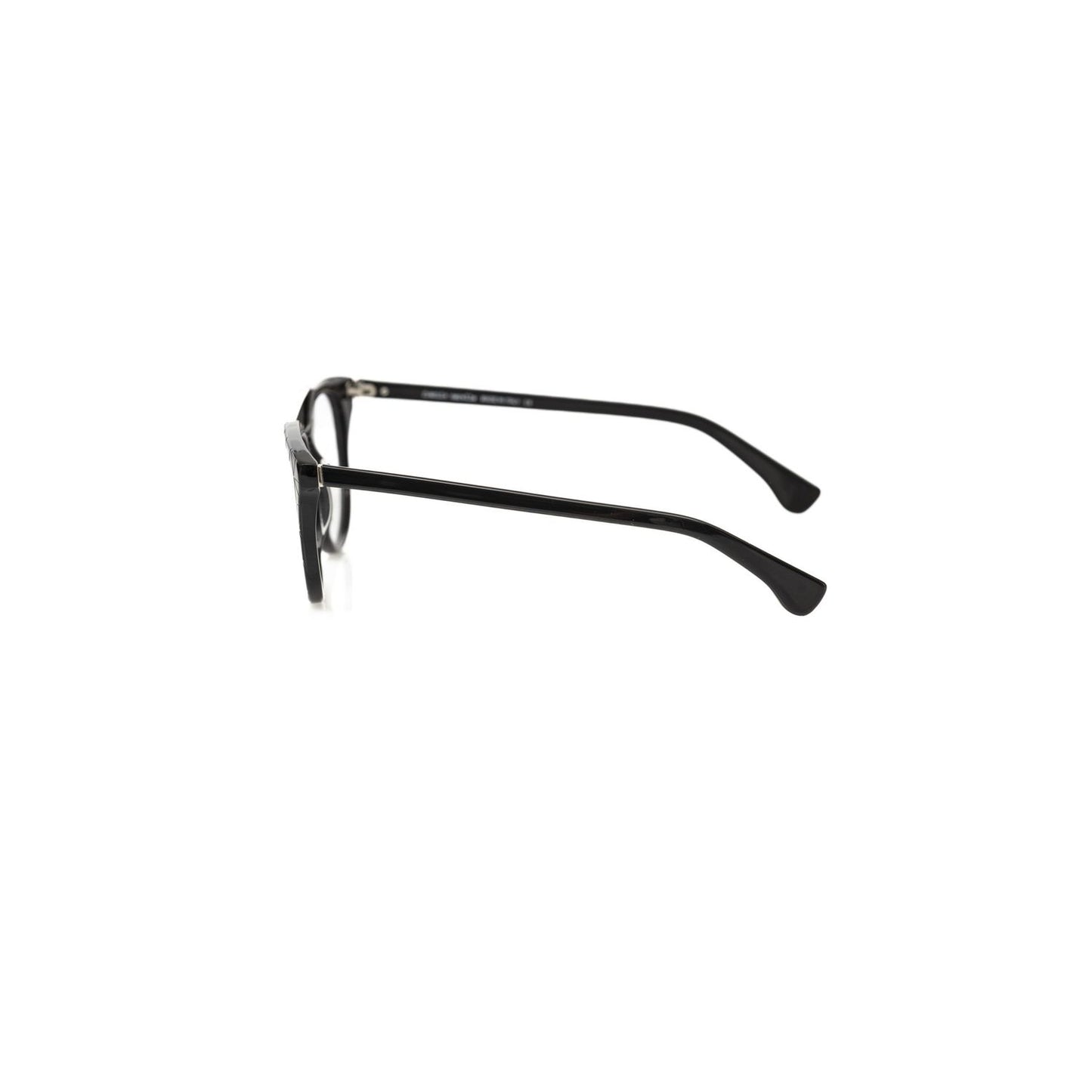 Frankie Morello Black Acetate Unisex Eyeglass Frame