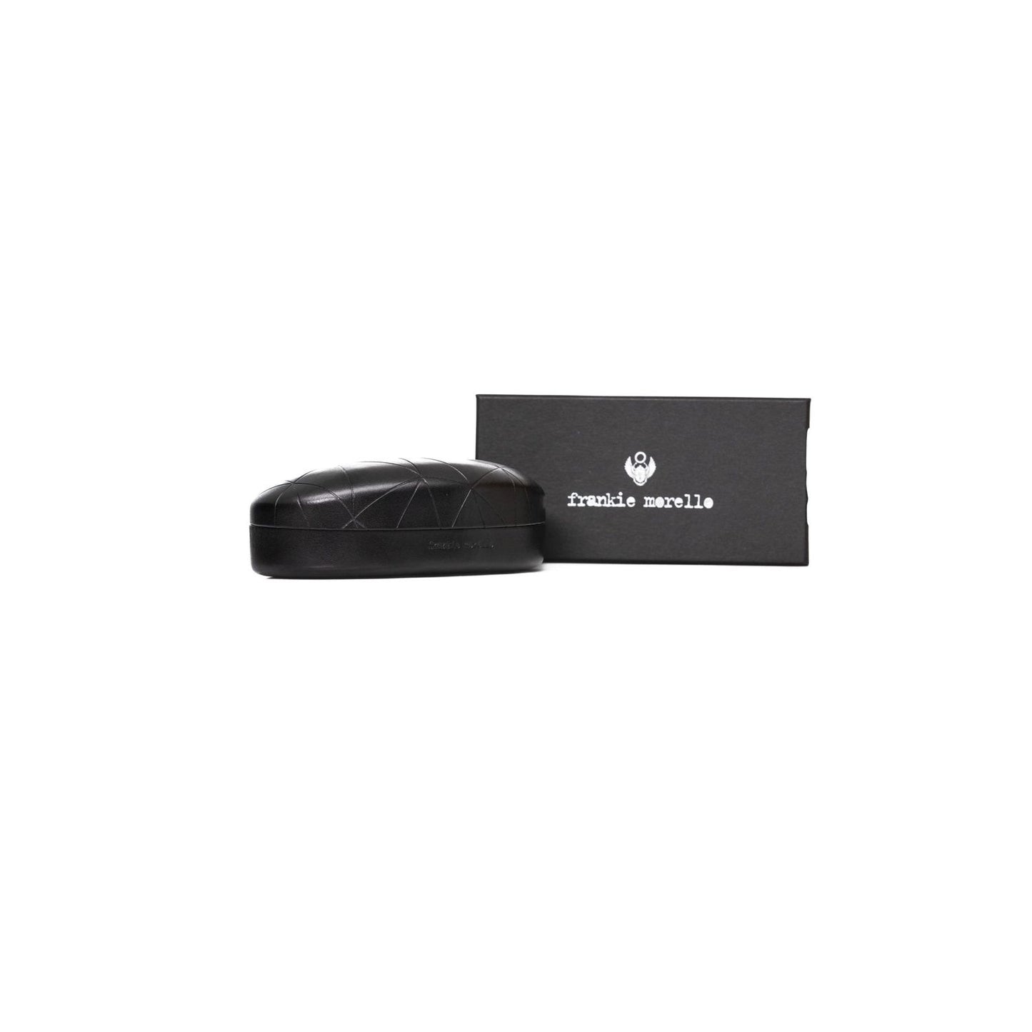 Frankie Morello Black Acetate Unisex Eyeglass Frame