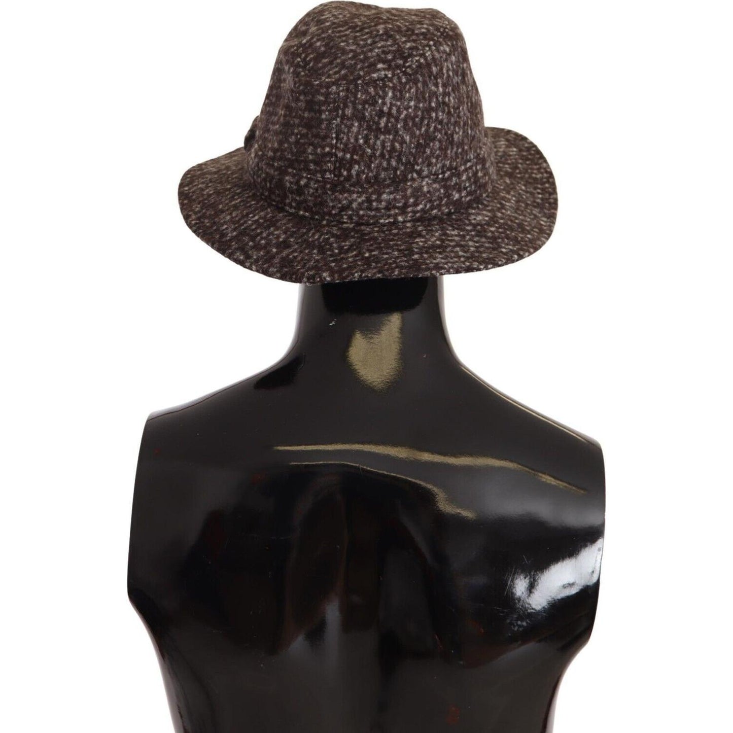 Dolce & Gabbana Gray Melange Blended Textured Tweed Hat HAT9227 - 57
