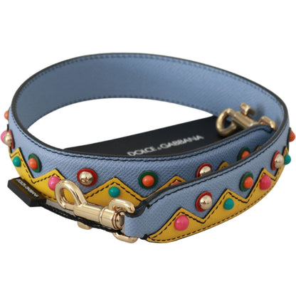 Dolce & Gabbana Blue Handbag Accessory Shoulder Strap Leather
