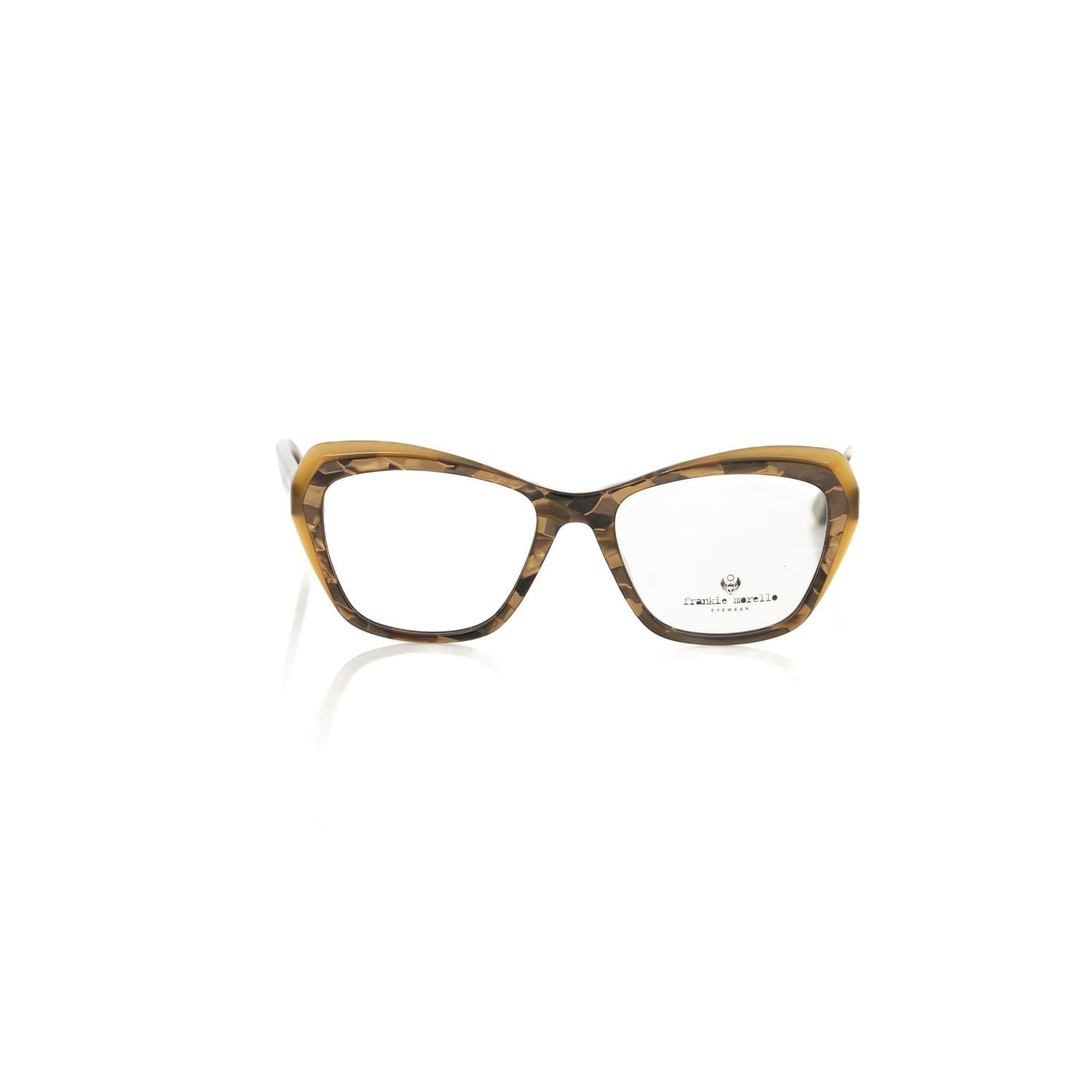 Frankie Morello Beige Acetate Women's Eyeglass Frame
