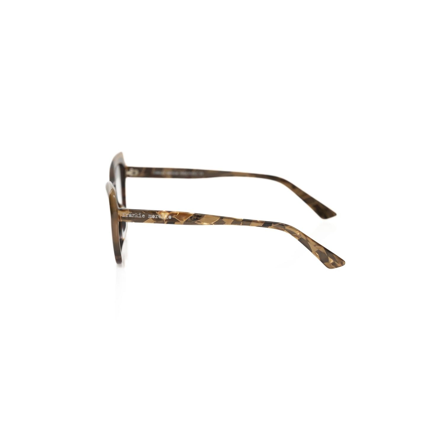 Frankie Morello Beige Acetate Women's Eyeglass Frame
