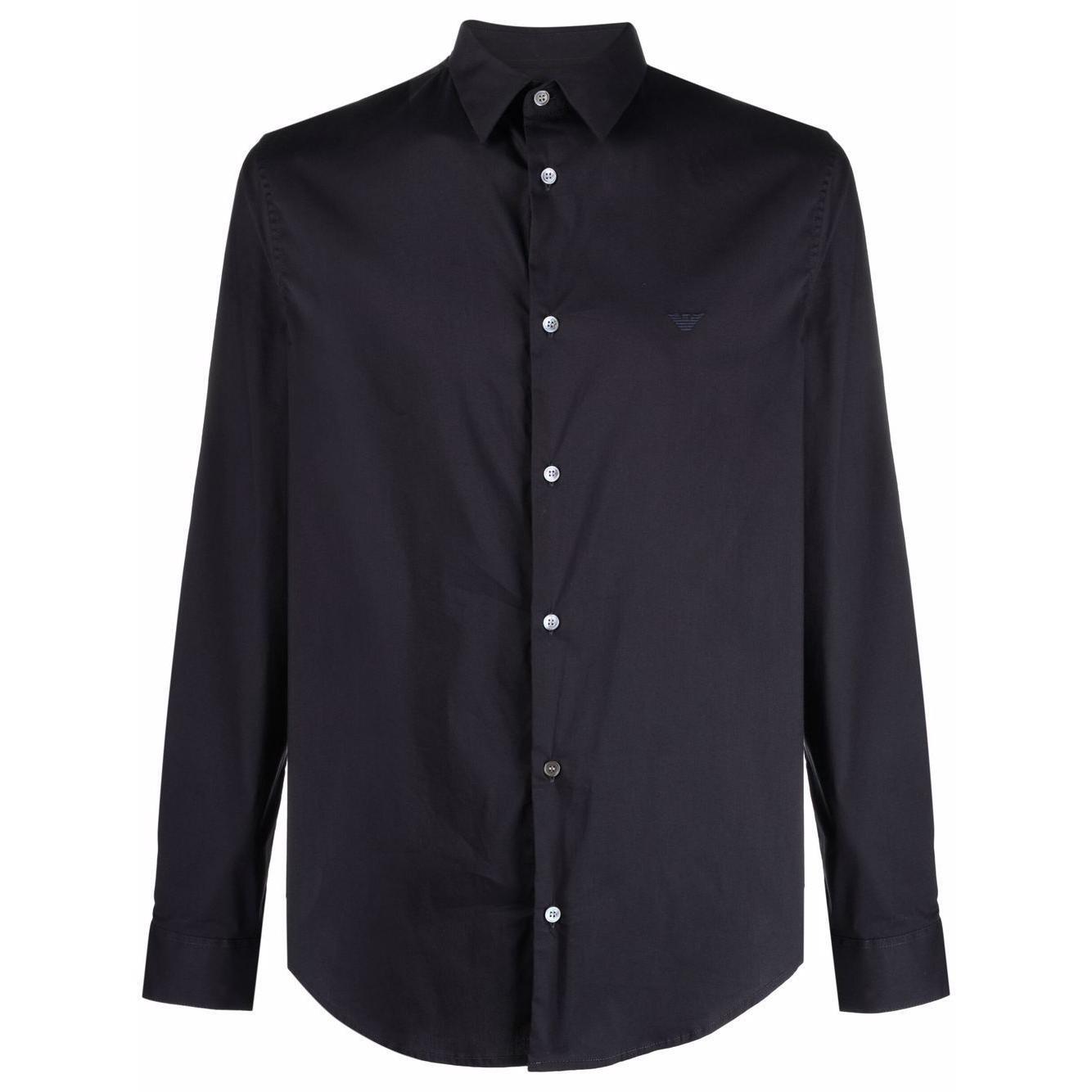 Emporio Armani logo-patch Longsleeved Shirt 8N1C091NI9Z0934-P25