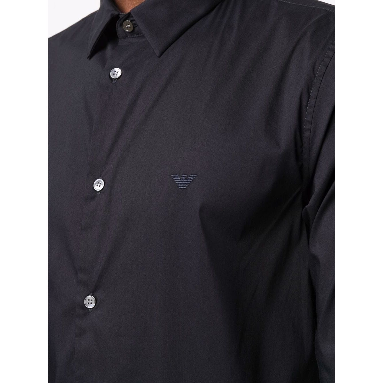 Emporio Armani logo-patch Longsleeved Shirt 8N1C091NI9Z0934-P25