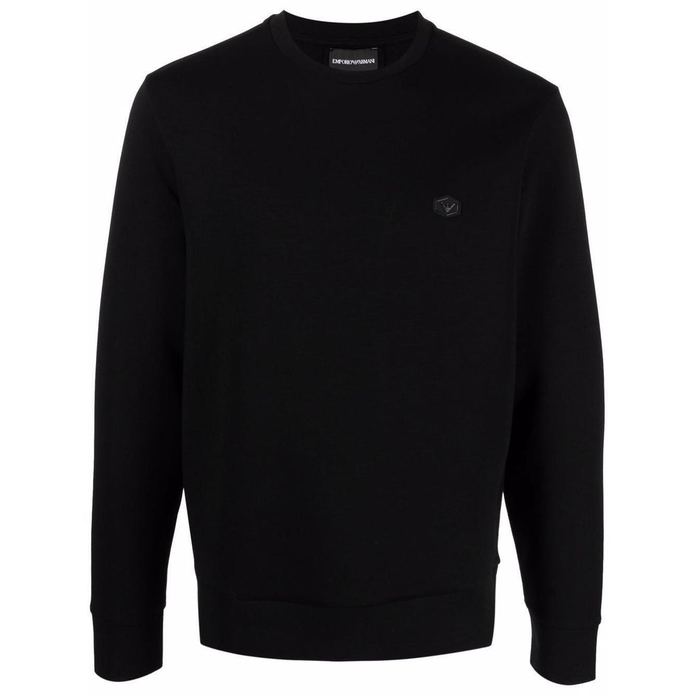 Emporio Armani logo-patch crew-neck Sweatshirt 8N1MD11JHSZ0999-P25