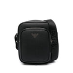 Emporio Armani logo-plaque Leather messenger bag Y4M387Y138E81072-P25