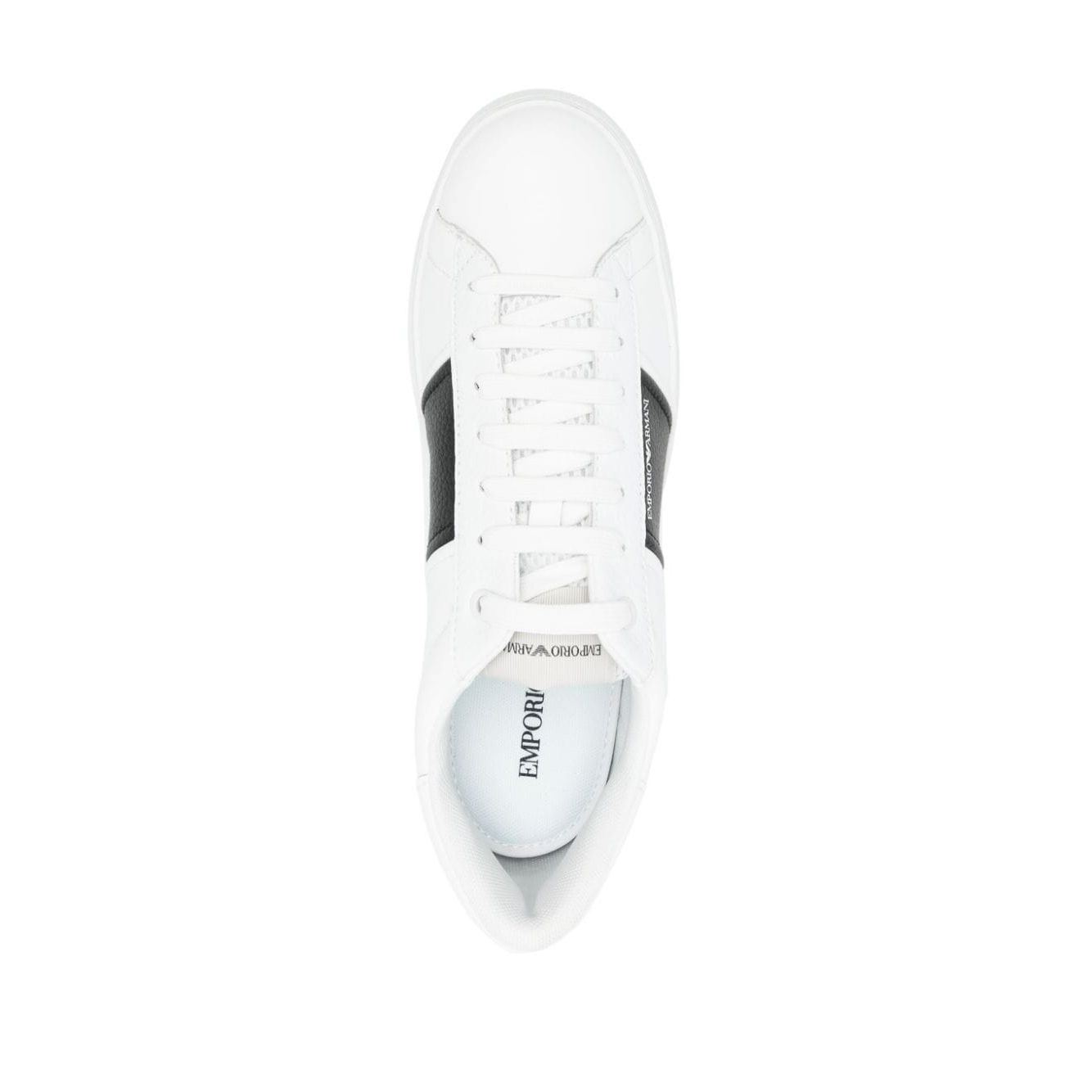 Emporio Armani Leather sneakers with logo detail